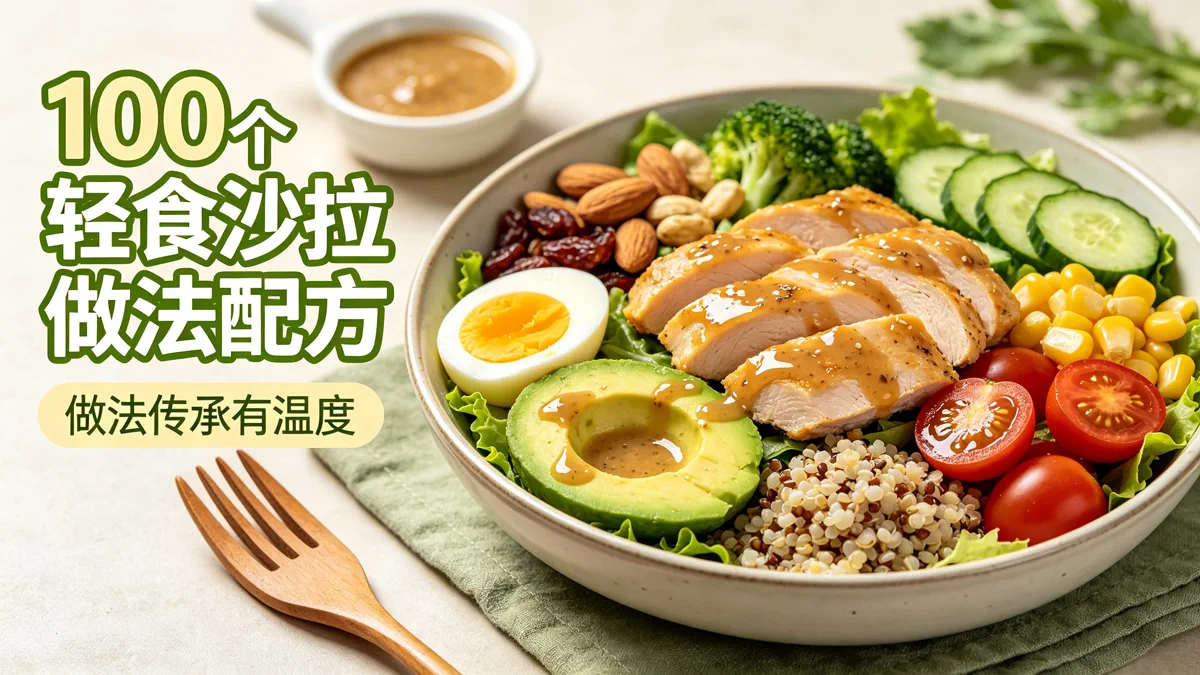100个轻食沙拉做法配方 做法传承有温度