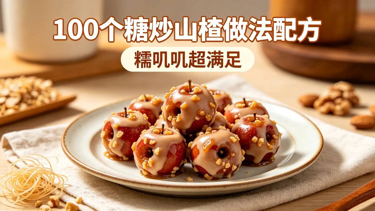 100个糖炒山楂做法配方 糯叽叽超满足