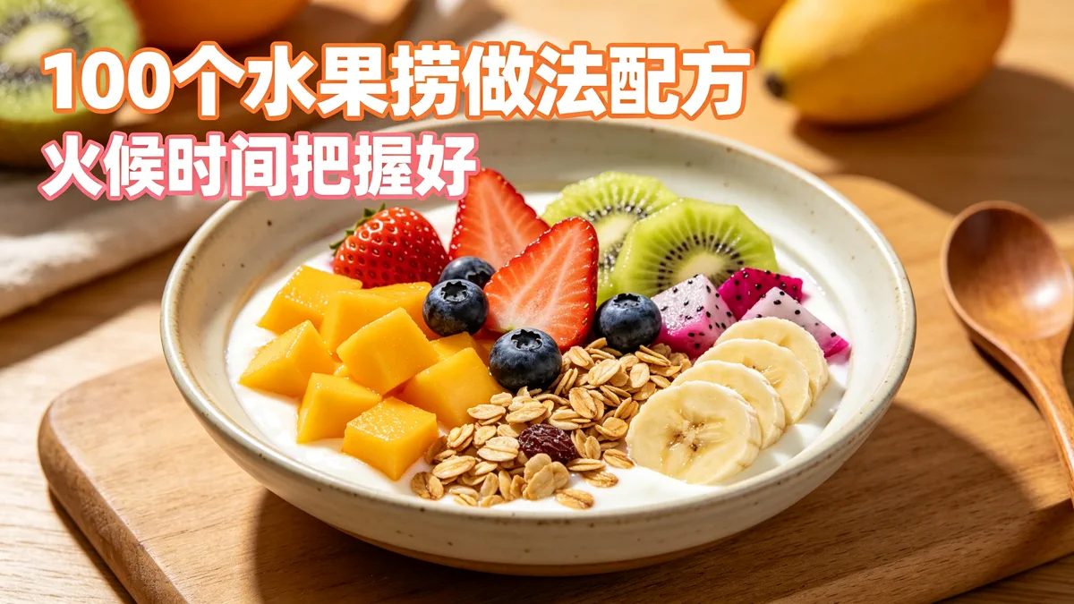 100个水果捞做法配方 火候时间把握好