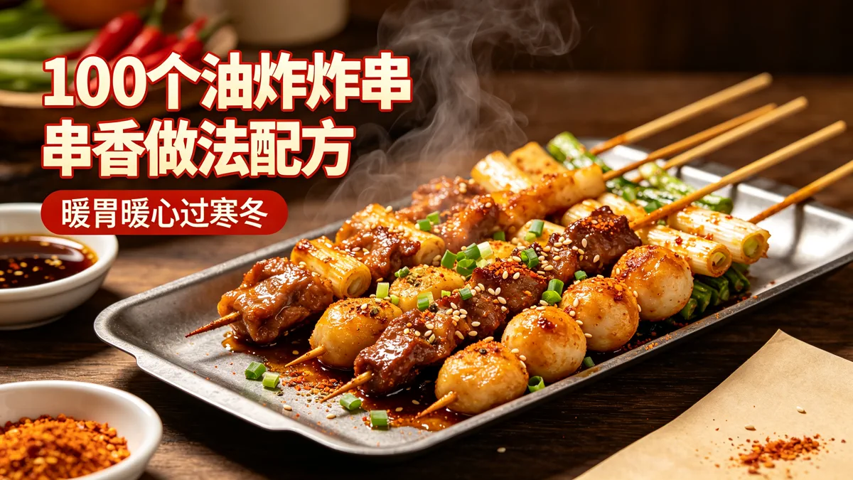 100个油炸串串香做法配方 暖胃暖心过寒冬