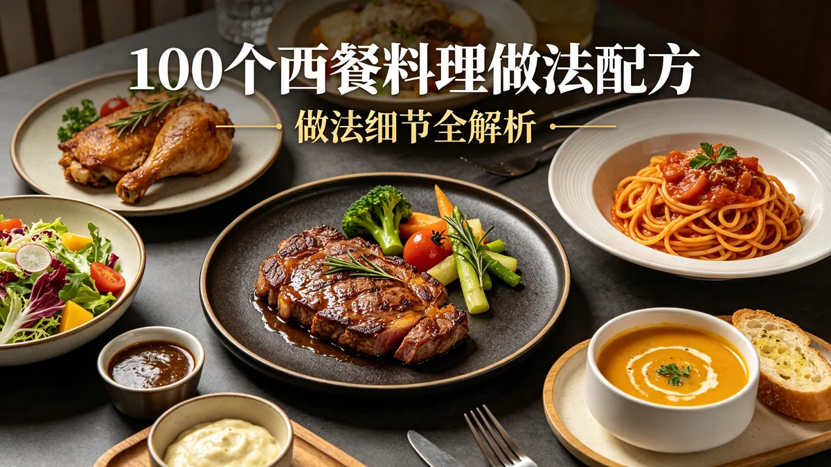 100个西餐料理做法配方 做法细节全解析