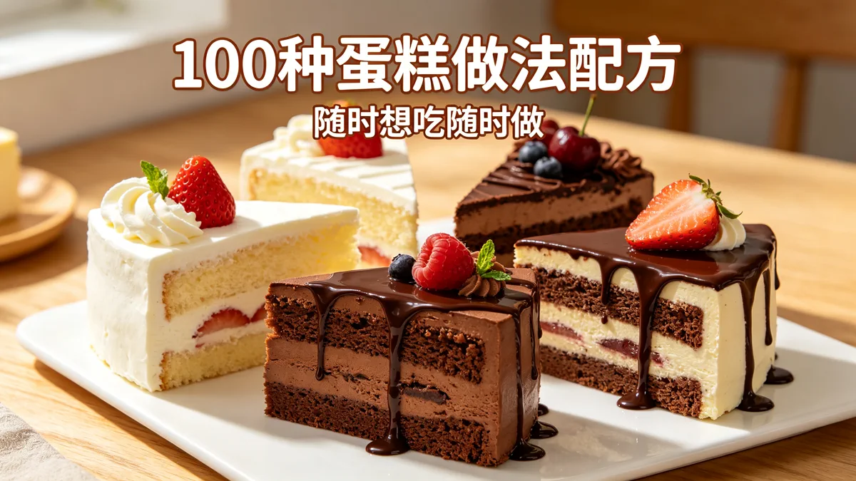 100种蛋糕做法配方 随时想吃随时做