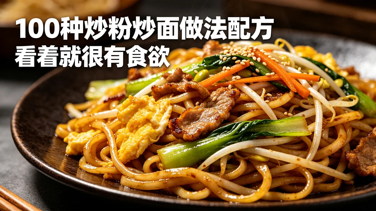 100种炒粉炒面做法配方 看着就很有食欲