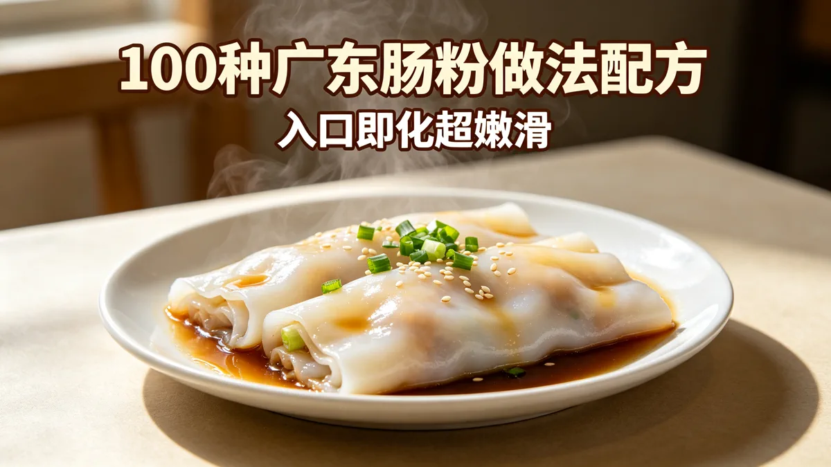 100种广东肠粉做法配方 入口即化超嫩滑