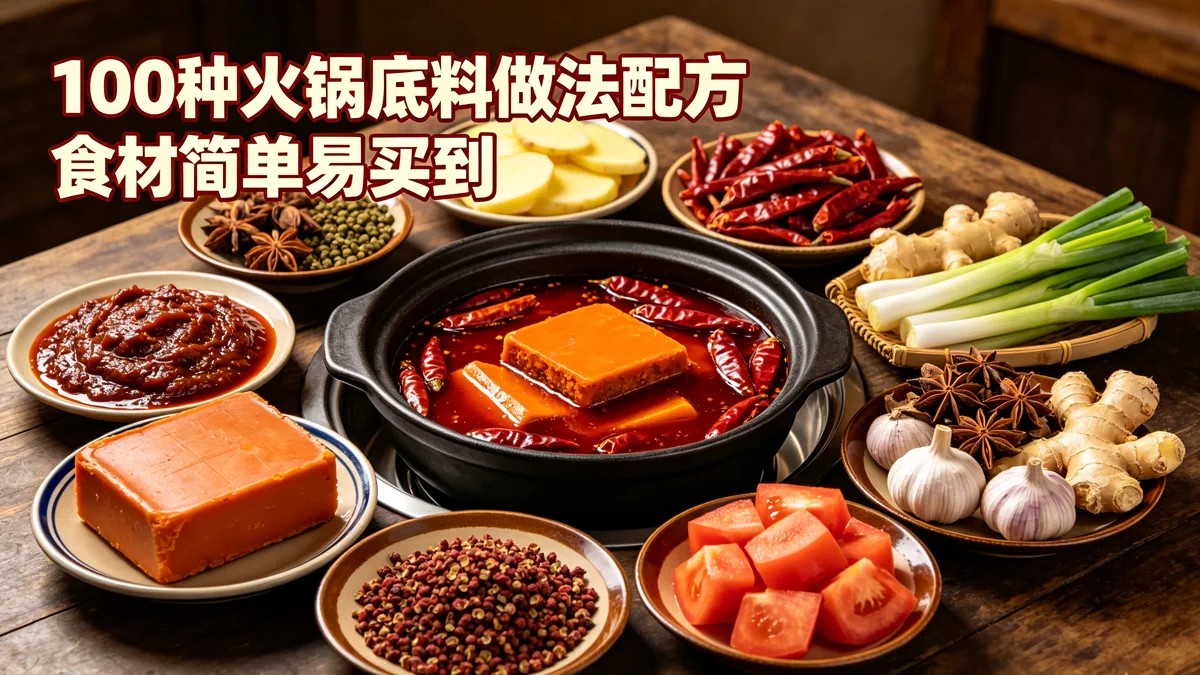 100种火锅底料做法配方 食材简单易买到