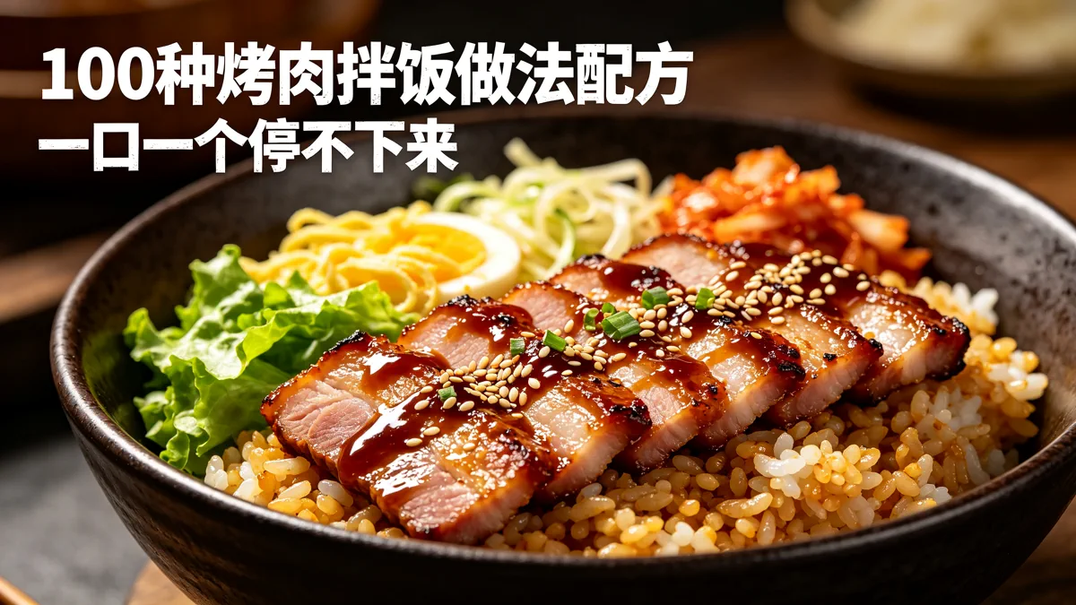 100种烤肉拌饭做法配方 一口一个停不下来