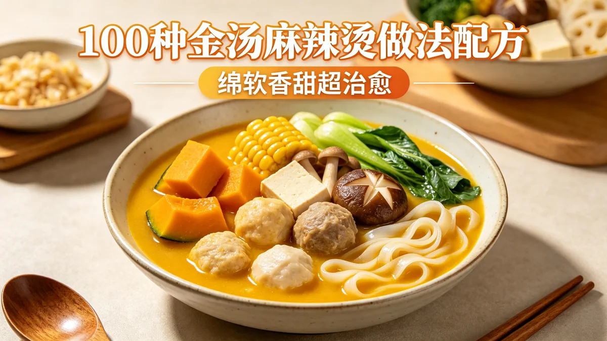 100种金汤麻辣烫做法配方 绵软香甜超治愈