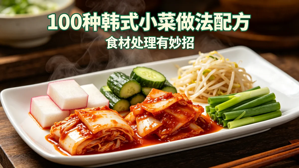 100种韩式小菜做法配方 食材处理有妙招