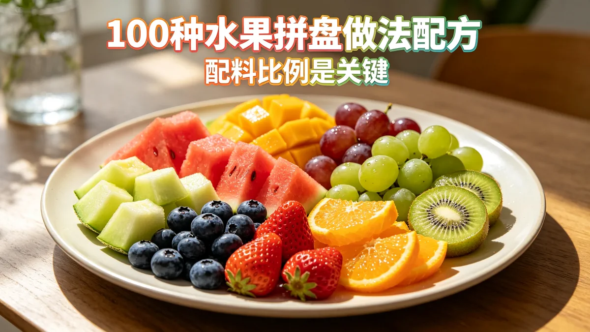 100种水果拼盘做法配方 配料比例是关键