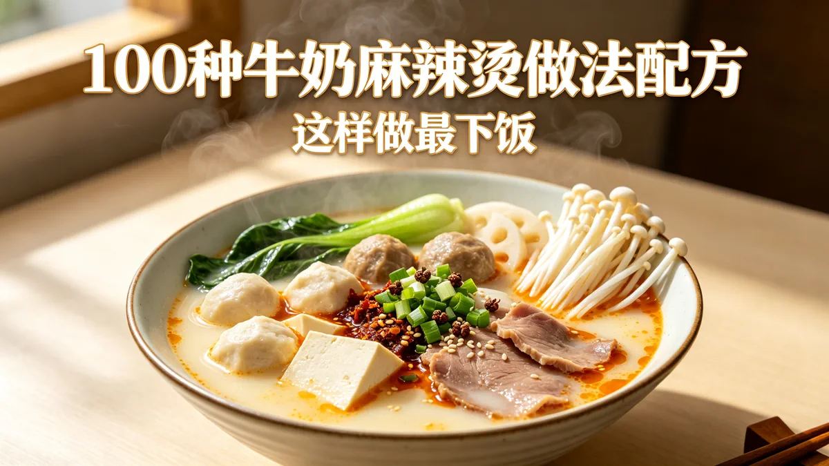 100种牛奶麻辣烫做法配方 这样做最下饭