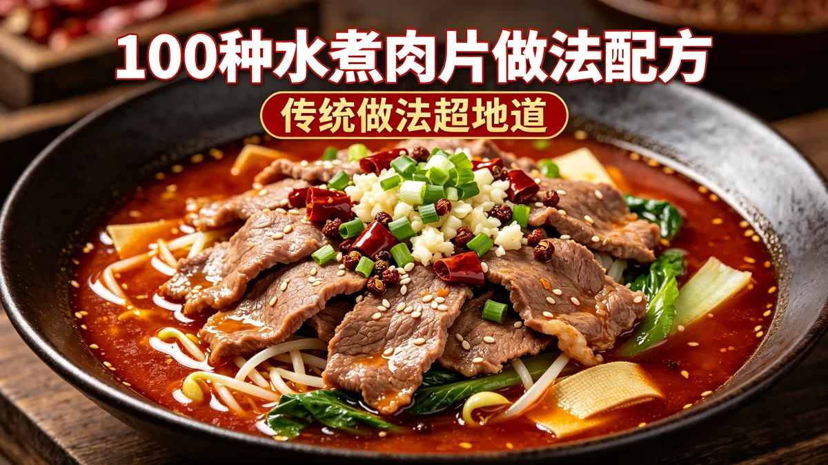 100种水煮肉片做法配方 传统做法超地道
