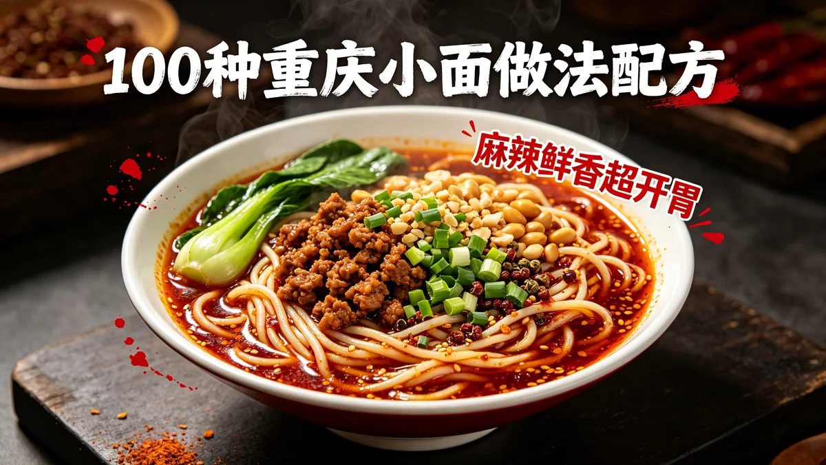 100种重庆小面做法配方 麻辣鲜香超开胃