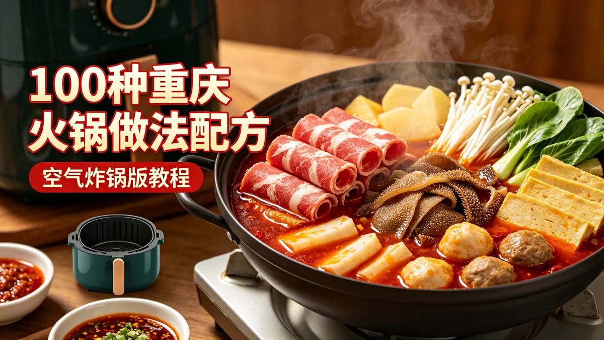 100种重庆火锅做法配方 空气炸锅版教程