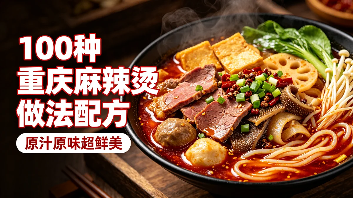 100种重庆麻辣烫做法配方 原汁原味超鲜美
