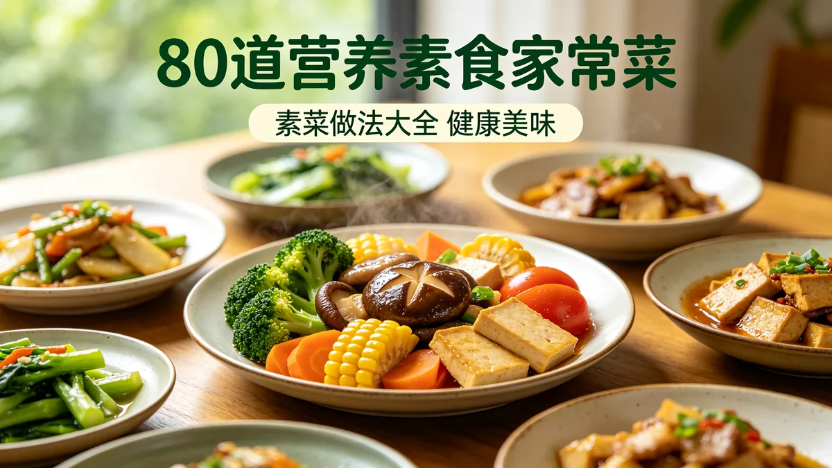 80道营养素食家常菜 素菜做法大全 健康美味配图