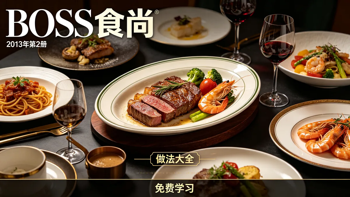 BOSS食尚2013年2册 做法大全 免费学习配图