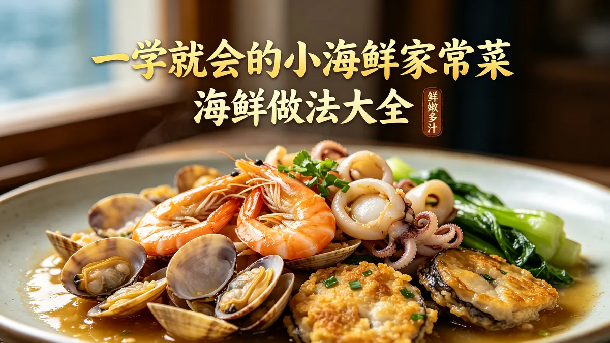 一学就会的小海鲜家常菜 海鲜做法大全 鲜嫩多汁配图