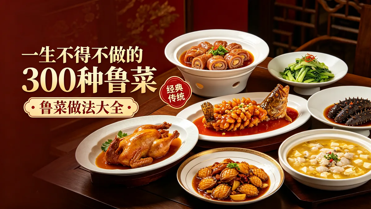 一生不得不做的300种鲁菜 鲁菜做法大全 经典传统配图