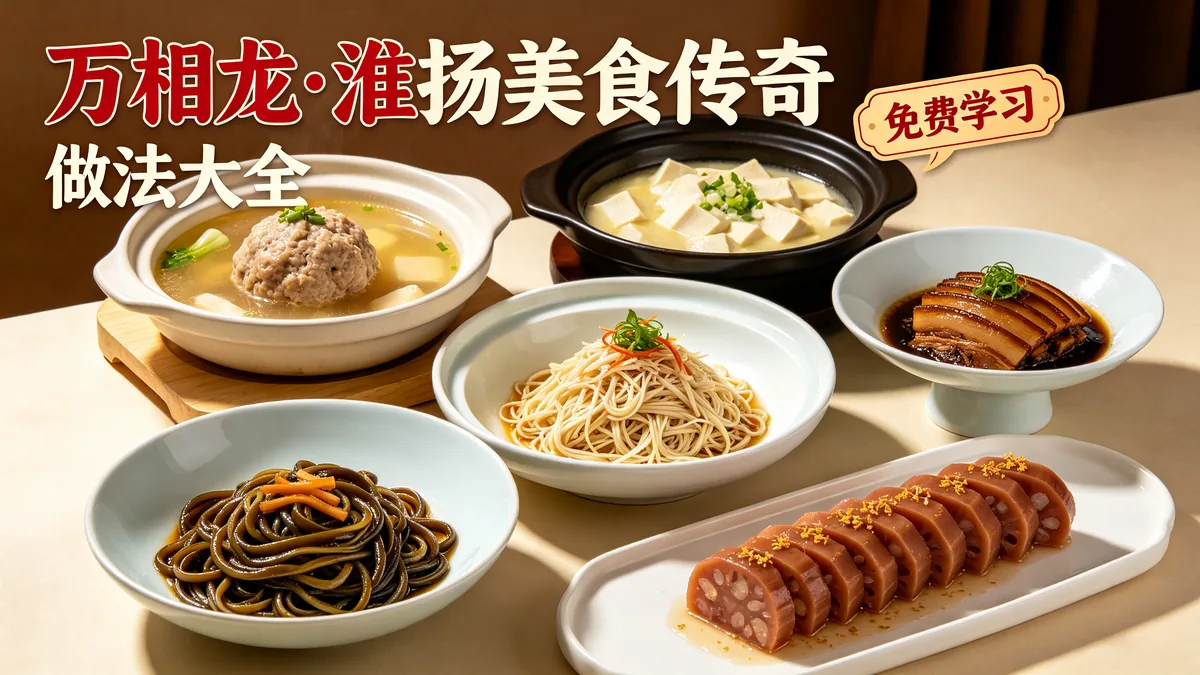 万相龙.淮扬美食传奇 做法大全 免费学习配图