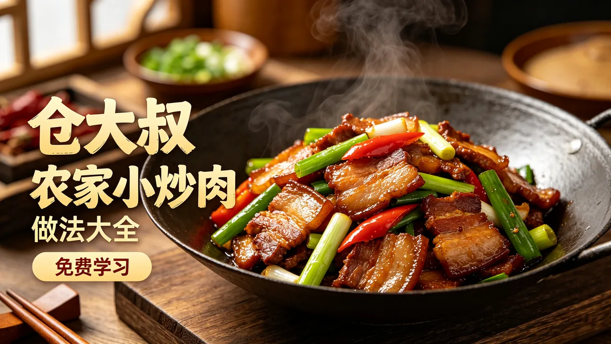 仓大叔农家小炒肉 做法大全 免费学习配图