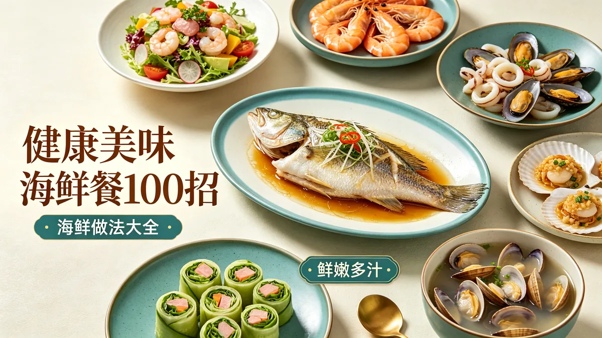 健康美味海鲜餐100招 海鲜做法大全 鲜嫩多汁配图