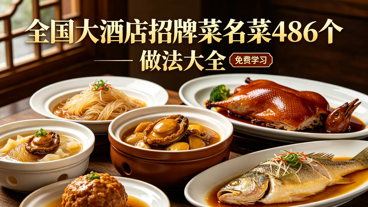全国大酒店招牌菜名菜486个 做法大全 免费学习配图