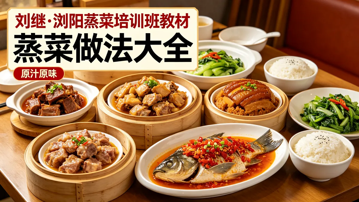 刘继.浏阳蒸菜培训班教材 蒸菜做法大全 原汁原味配图