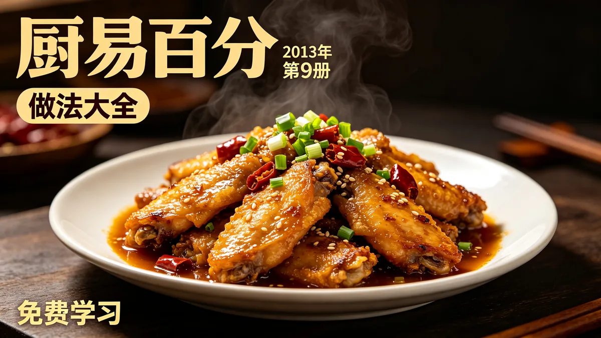厨易百分2013年9册 做法大全 免费学习配图