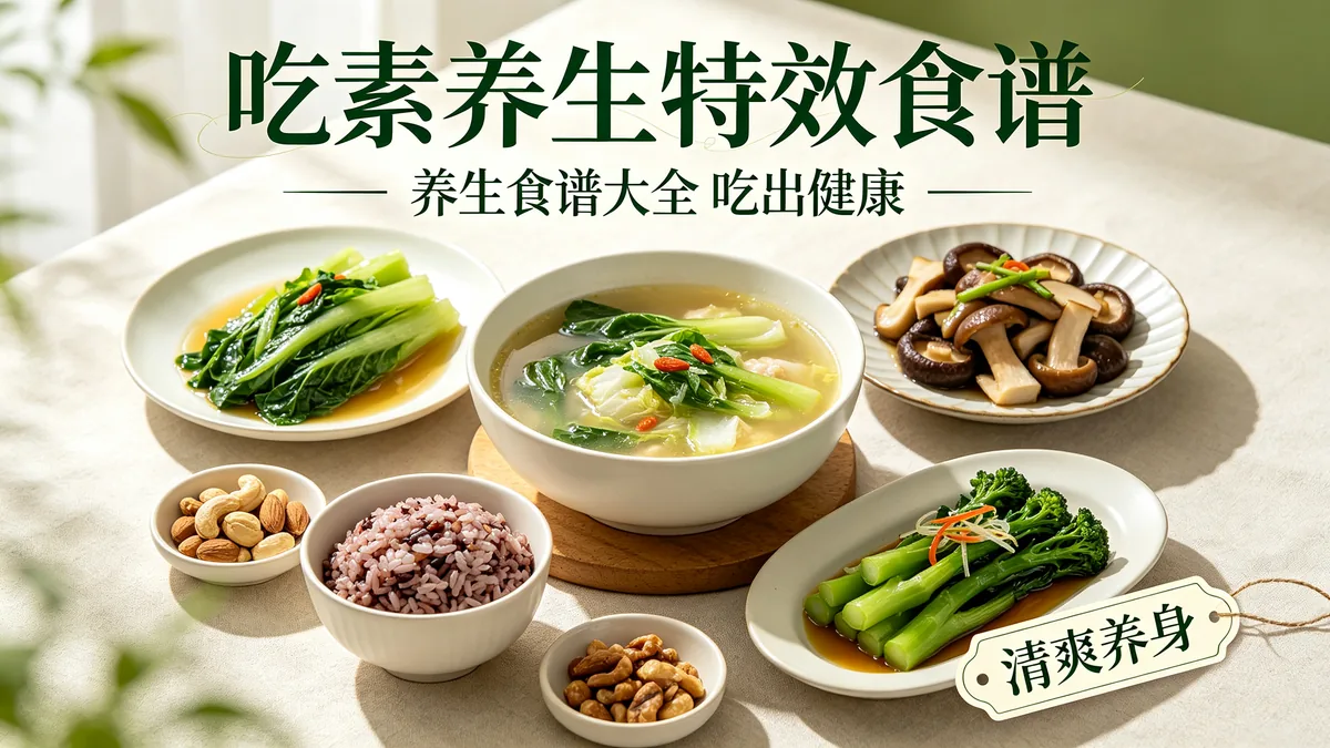 吃素养生特效食谱 养生食谱大全 吃出健康配图