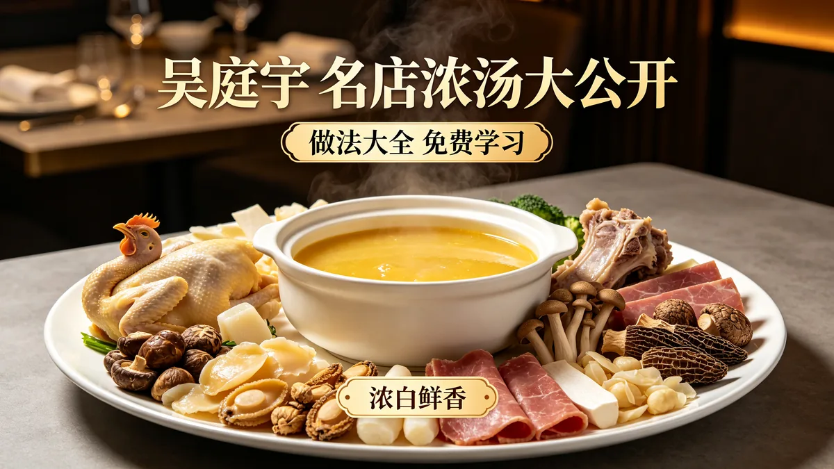 吴庭宇.名店浓汤大公开 做法大全 免费学习配图