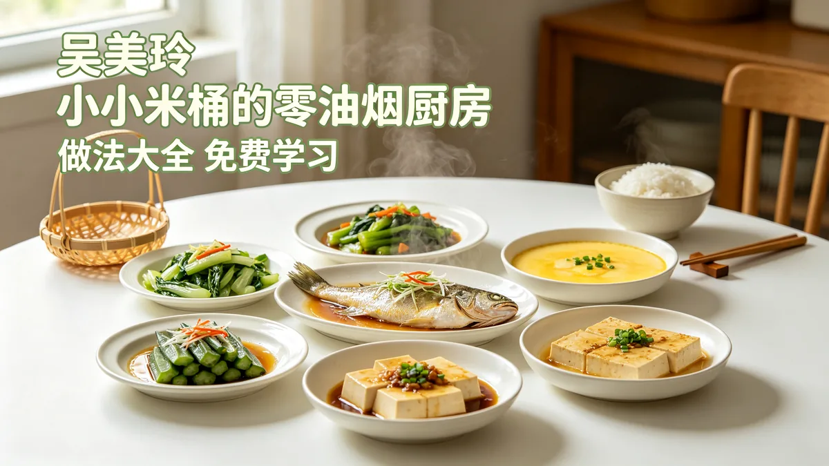 吴美玲.小小米桶的零油烟厨房 做法大全 免费学习配图