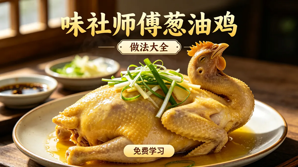 味社师傅葱油鸡 做法大全 免费学习配图
