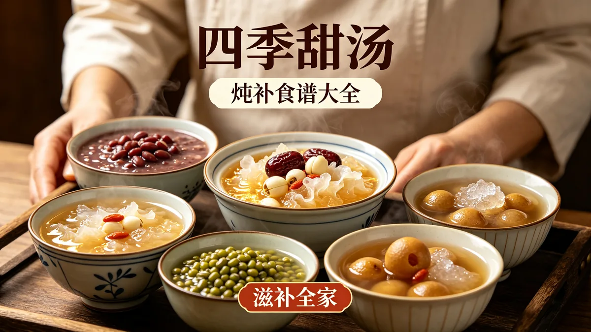四季甜汤 炖补食谱大全 滋补全家配图