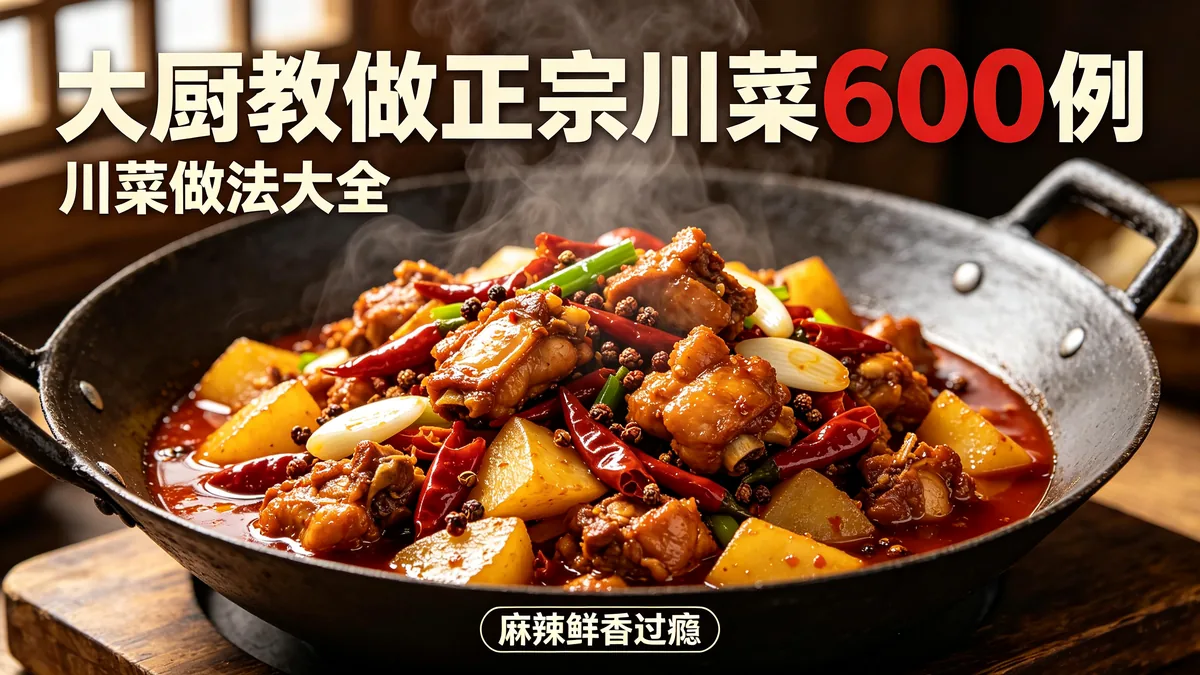 大厨教做正宗川菜600例 川菜做法大全 麻辣鲜香过瘾配图