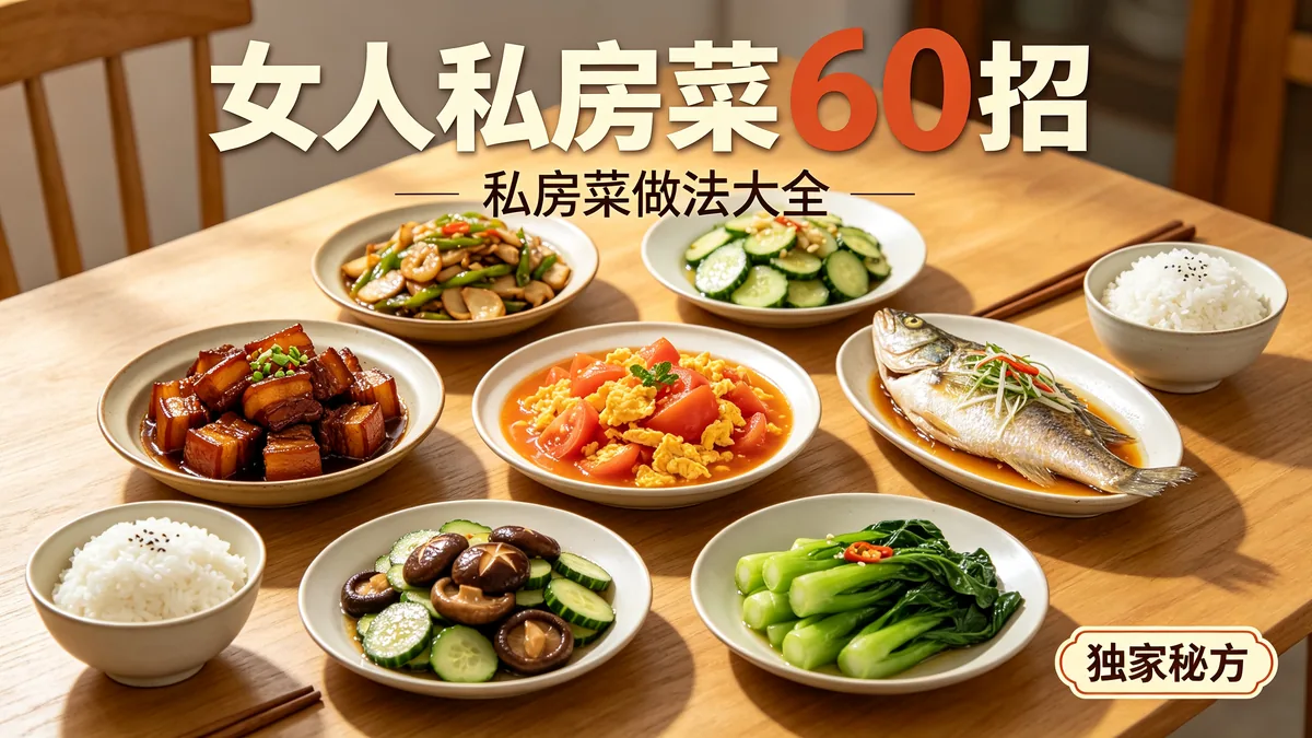 女人私房菜60招 私房菜做法大全 独家秘方配图