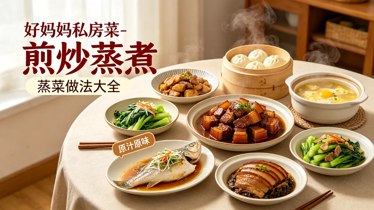 好妈妈私房菜-煎炒蒸煮 蒸菜做法大全 原汁原味配图