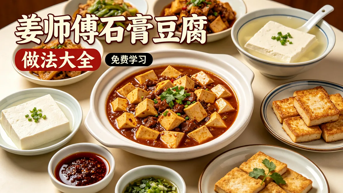 姜师傅石膏豆腐 做法大全 免费学习配图