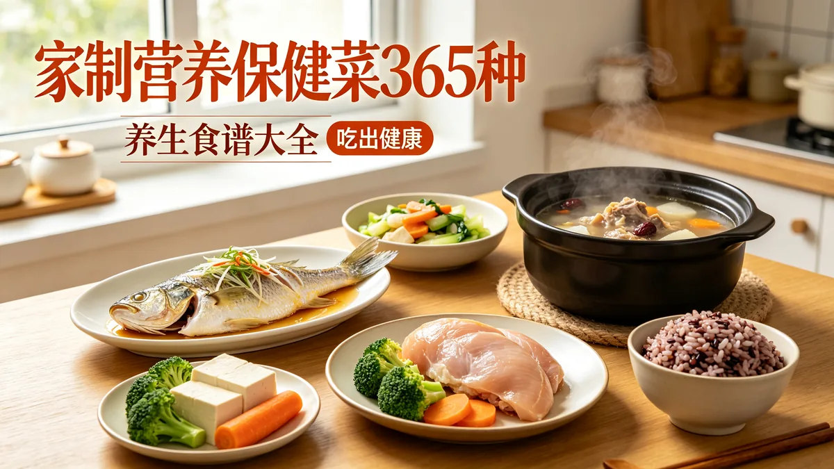家制营养保健菜365种 养生食谱大全 吃出健康配图