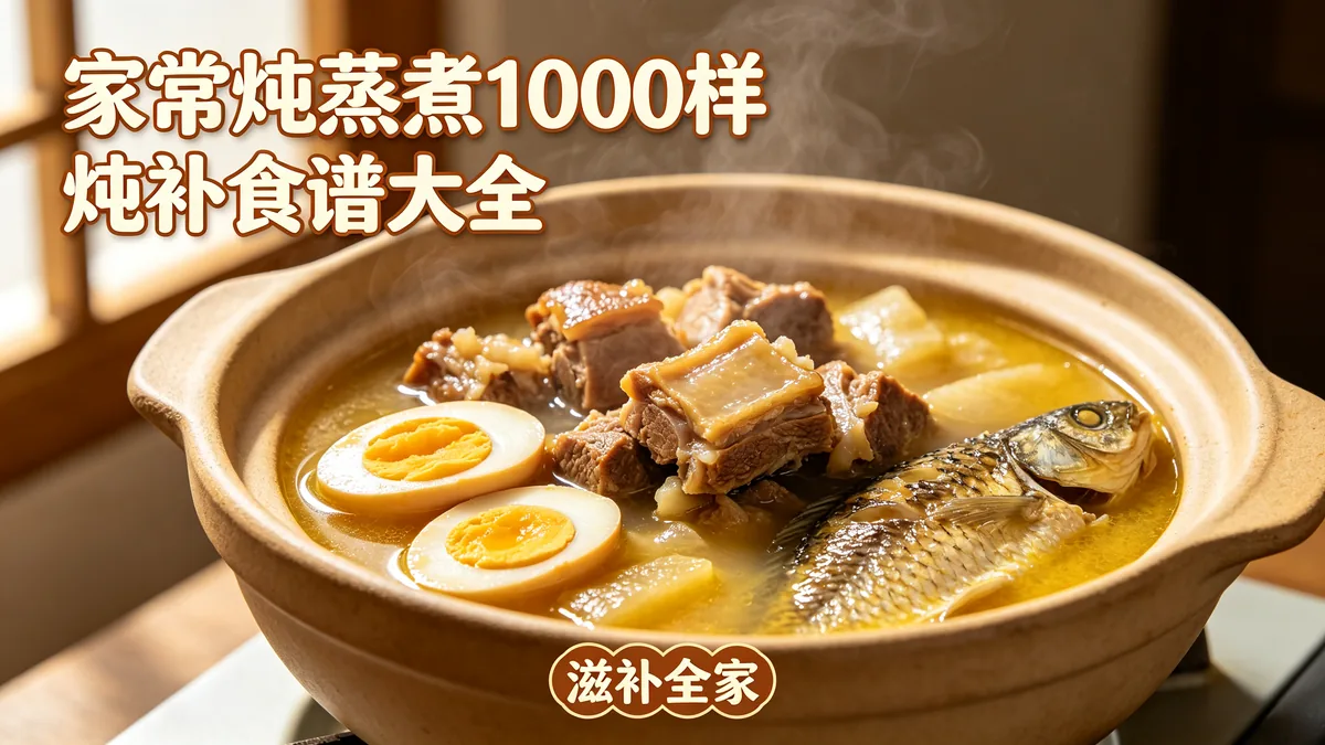 家常炖蒸煮1000样 炖补食谱大全 滋补全家配图