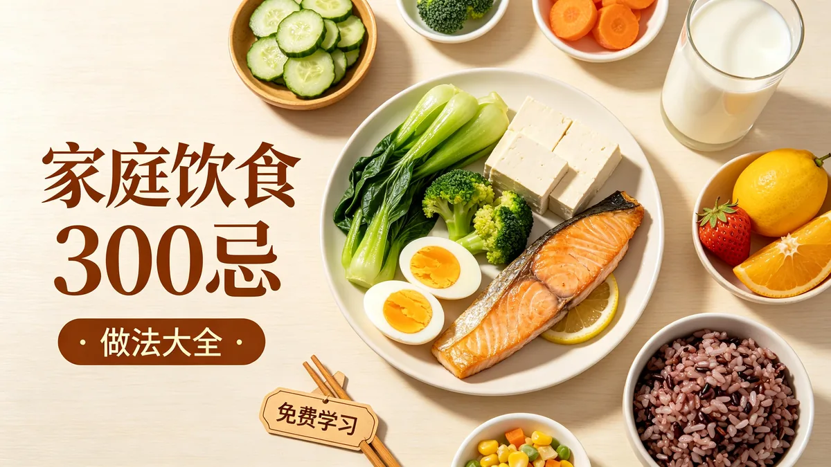 家庭饮食300忌 做法大全 免费学习配图