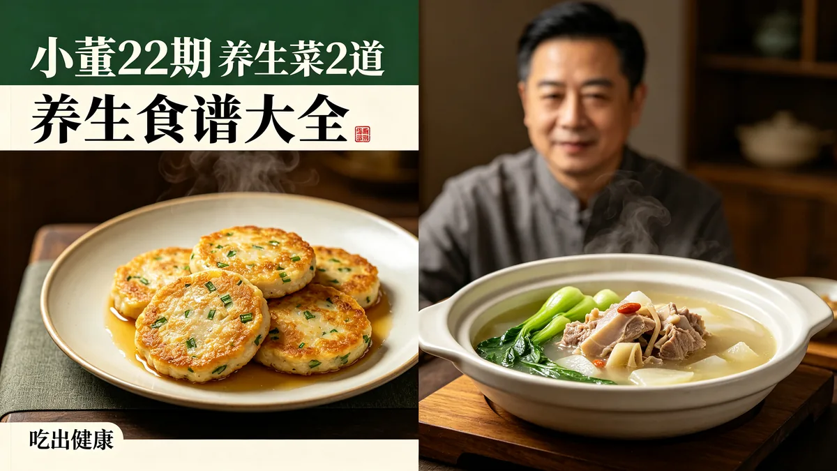小董22期养生菜2道 养生食谱大全 吃出健康配图
