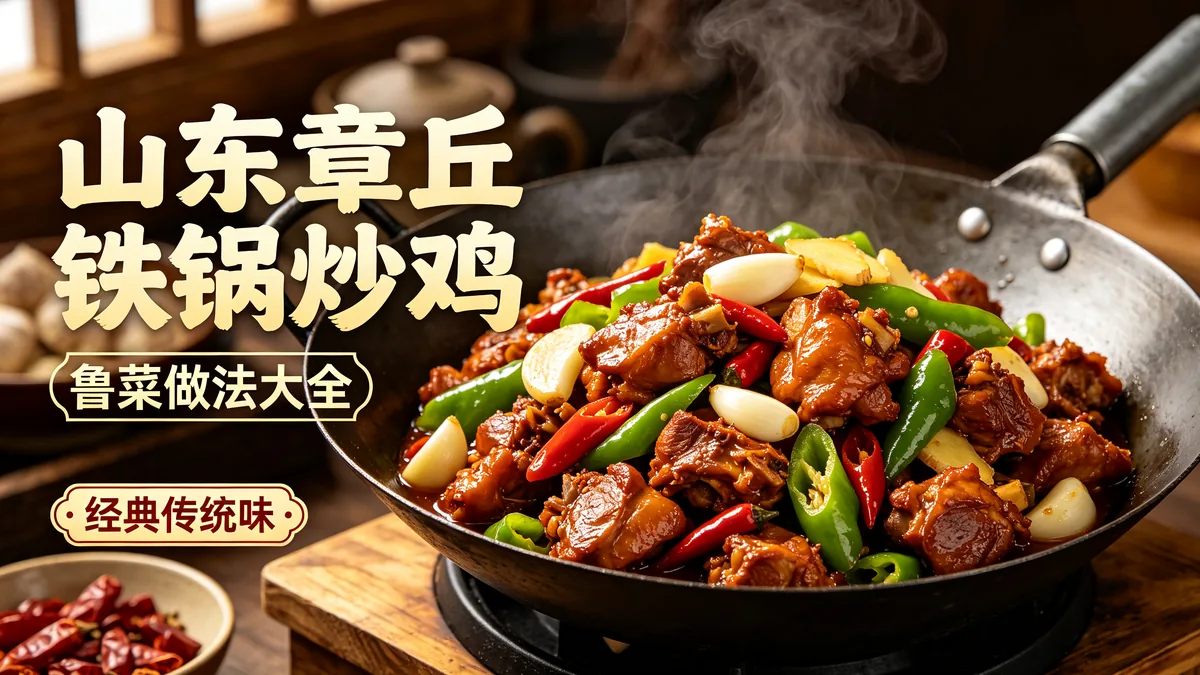 山东章丘铁锅炒鸡 鲁菜做法大全 经典传统味配图