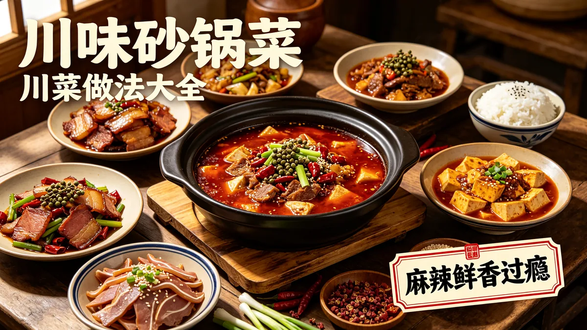 川味砂锅菜 川菜做法大全 麻辣鲜香过瘾配图