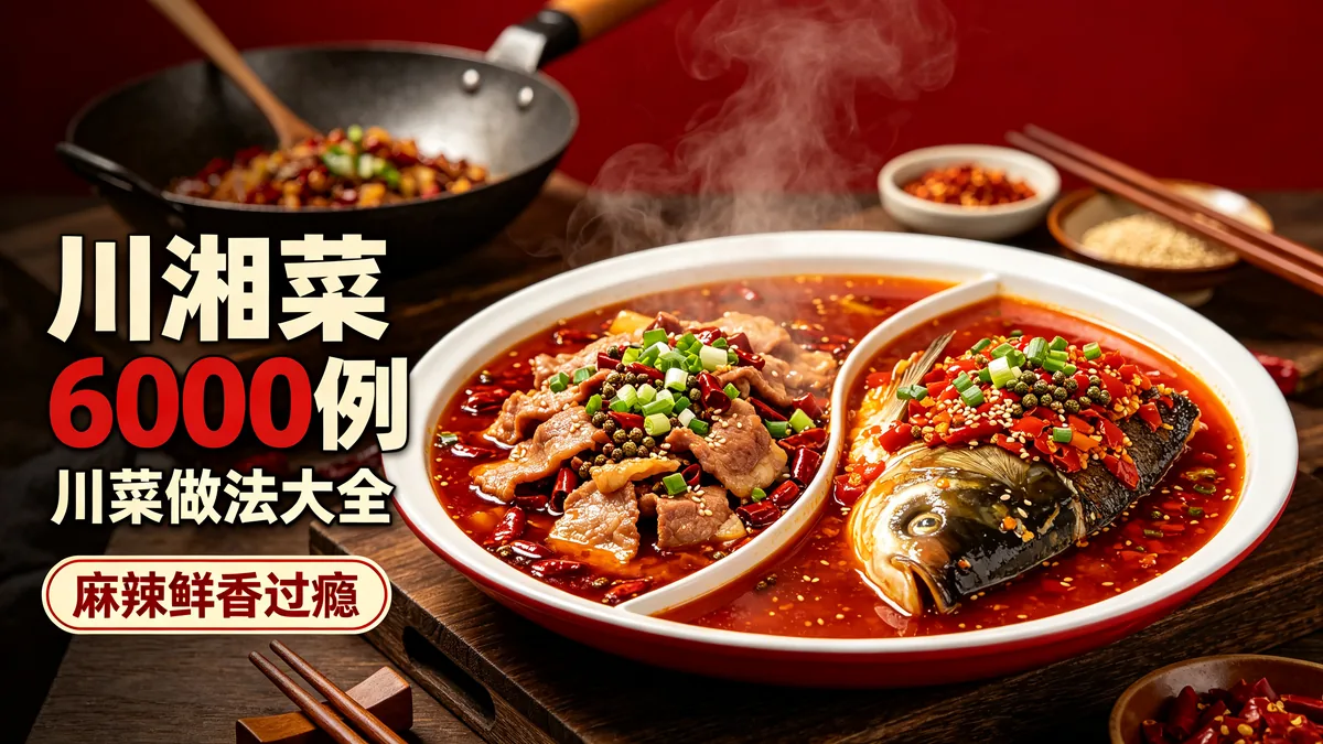 川湘菜6000例 川菜做法大全 麻辣鲜香过瘾配图
