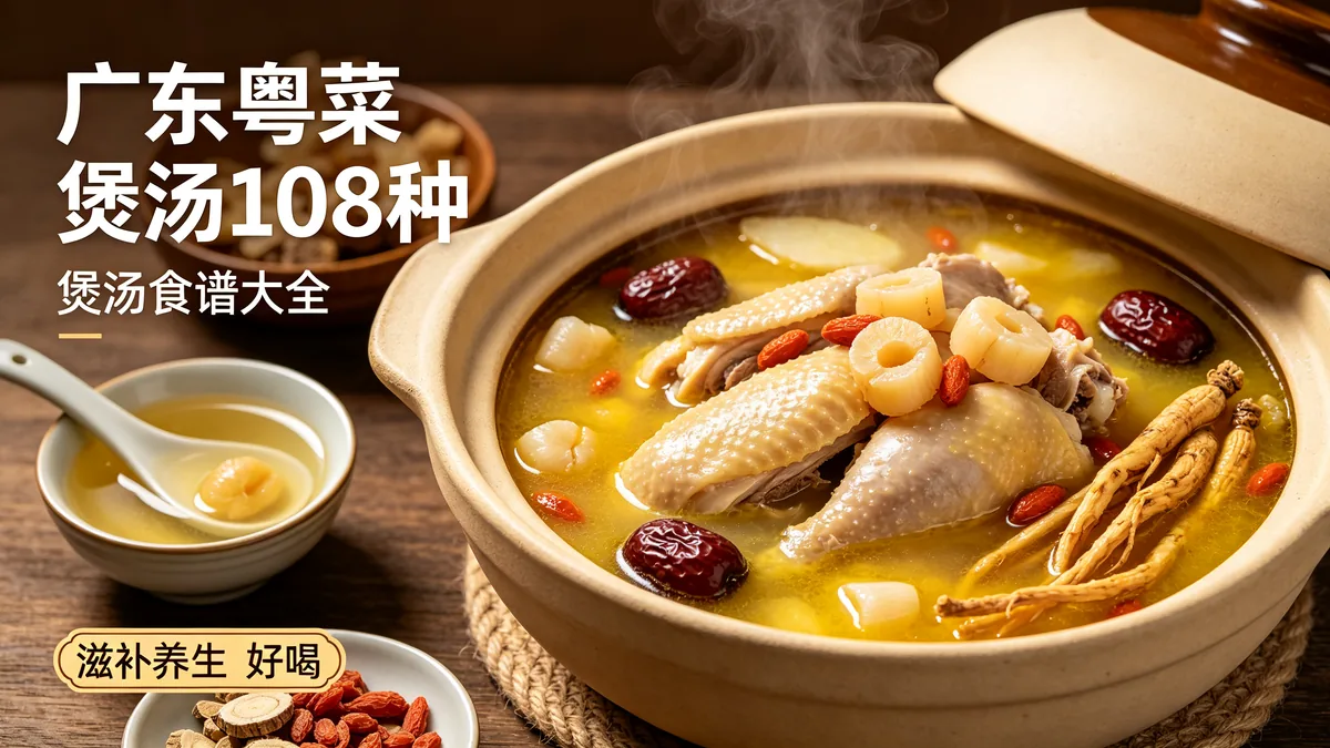 广东粤菜煲汤108种 煲汤食谱大全 滋补养生好喝配图