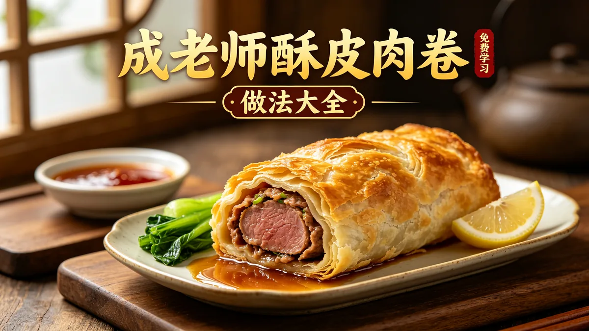 成老师酥皮肉卷 做法大全 免费学习配图