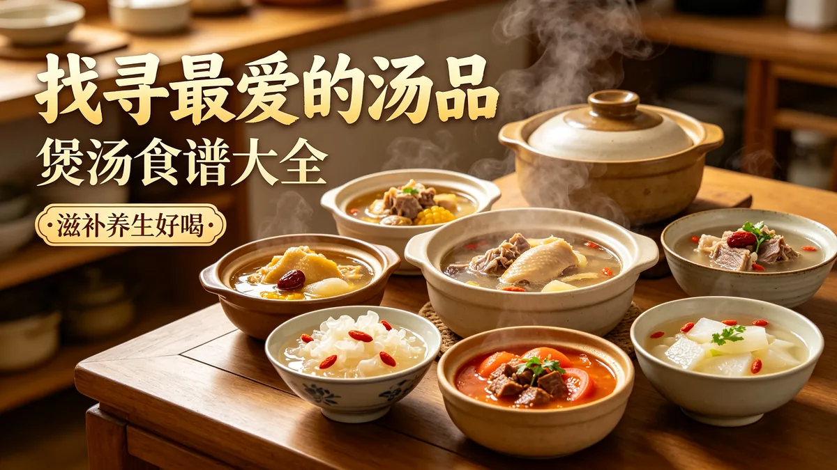 找寻最爱的汤品 煲汤食谱大全 滋补养生好喝配图