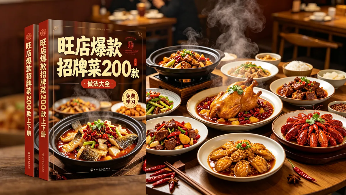旺店爆款招牌菜200款上下册 做法大全 免费学习配图