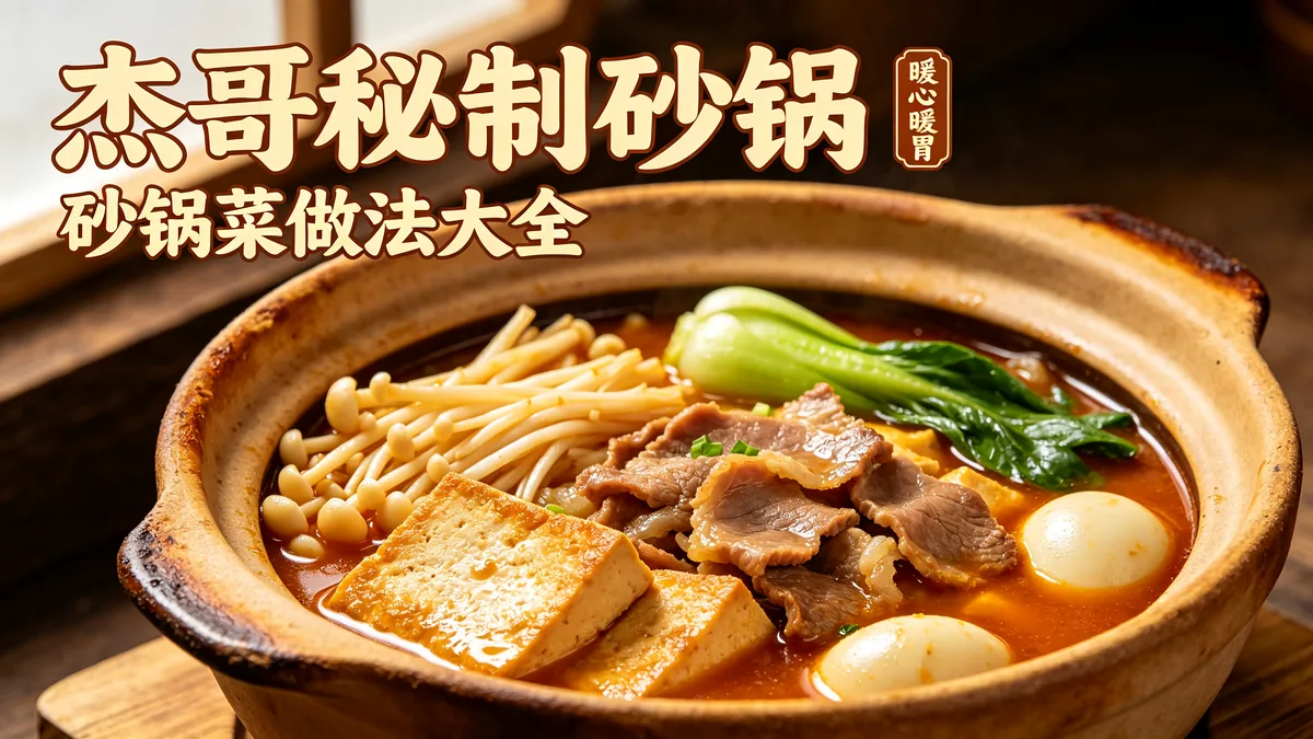 杰哥秘制砂锅 砂锅菜做法大全 暖心暖胃配图