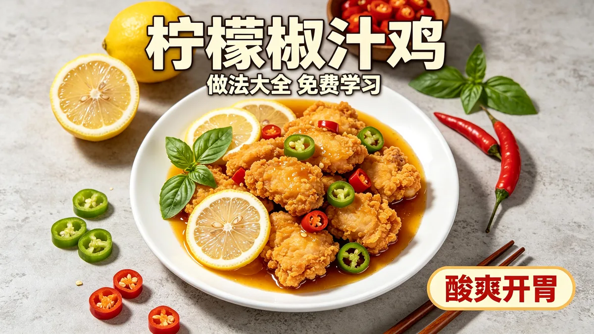 柠檬椒汁鸡 做法大全 免费学习配图
